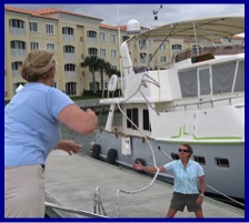 How to coil and throw a dock line Yacht Instruction Trawler Instruction